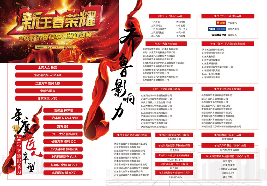致敬汽车人！2017齐鲁汽车人当红众典荣耀开启(图7)