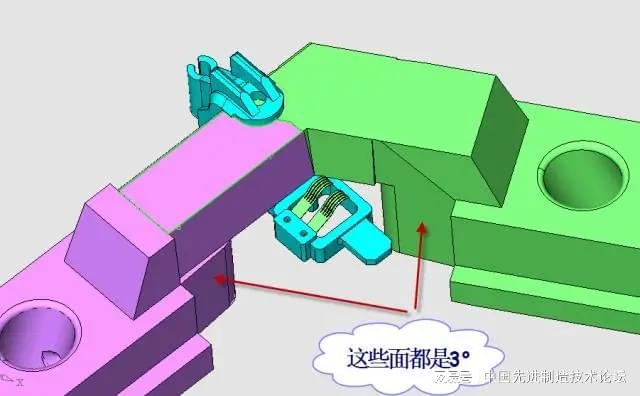 这套汽车传感器支架精密模具如何设计？(图7)