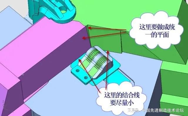 这套汽车传感器支架精密模具如何设计？(图6)