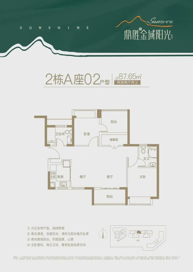 鼎胜金域阳光家园户型图户型图房平面图小区楼盘(图1)