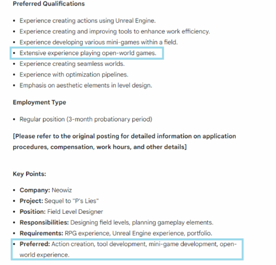 《匹诺曹的谎言》续作或将是开放世界游戏招聘广告现端倪(图1)
