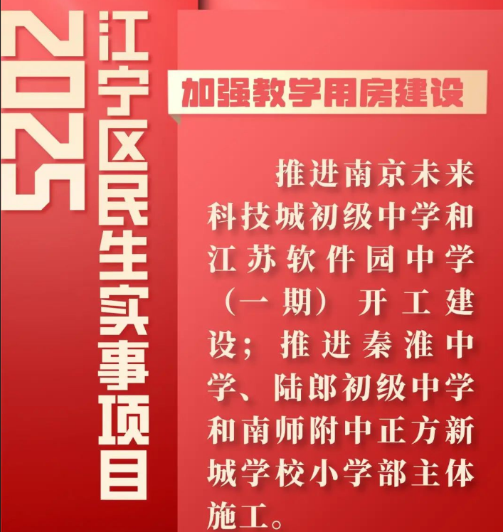 重磅官宣！江宁人苦等多年的超级中学2025年正式开建！(图1)