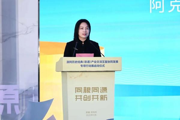 “同根同源共创共新”浙阿历史经典（非遗）产业交流互鉴协同发展专项行动展在阿克苏启动(图3)