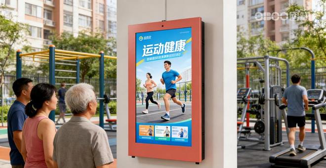 OBOO鸥柏丨75英寸户外广告机显示屏户外传媒适用城市地标(图4)